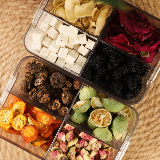 五虎早C晚A茶 唤醒水果茶170g/盒 玫瑰桑葚茶245g/盒 日夜搭配焕活肌肤 富含维生素与花青素 办公室好物 商品图8