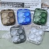 新款透明简约两幅装隐形眼镜盒护理盒美瞳盒8065 商品缩略图7