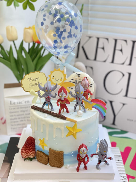 奥特曼奶油蛋糕 下单前请仔细阅读商品详情 商品图0