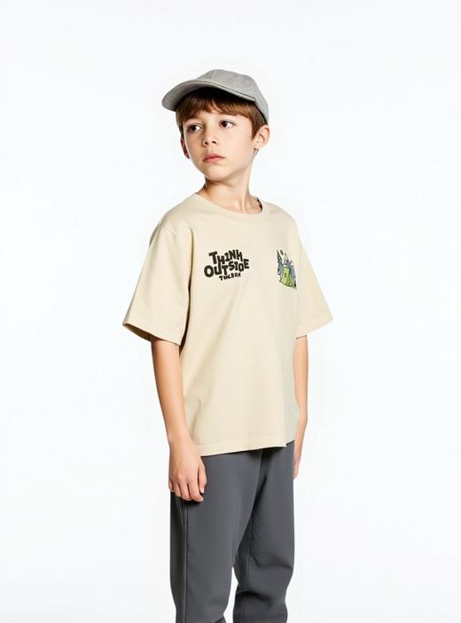 佐丹奴童装25年【春日探索系列】【sorona】新款弹力保型针织T恤衫03025228 商品图2