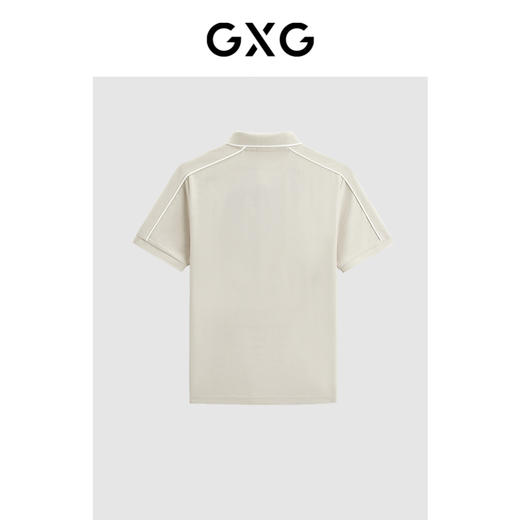 GXG夏热卖撞色简约刺绣休闲短袖Polo衫男短袖 商品图1
