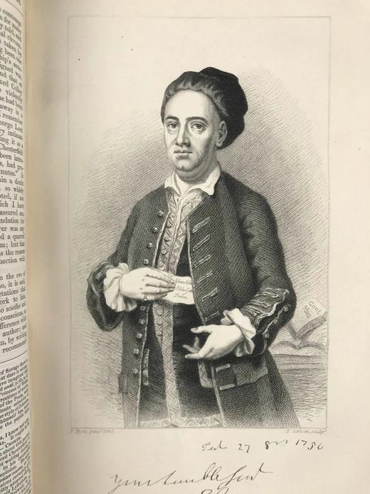 1890年 鲍斯威尔《塞缪尔·约翰逊传》 12幅插图 漆布精装18开 商品图6