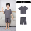 【夏季新款❗️超亲肤儿童家居服】丝绸般手感，超舒服无痕冰丝男童短袖宽松两件套女童睡衣睡裤 商品缩略图4