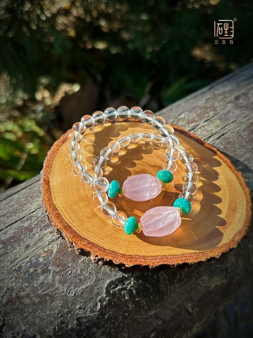 吾行·粉晶天河石白晶手链 商品图1