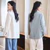 VICTORIA&VERA春季“轻盈呼吸感”气质宽松休闲2粒扣撞色袖口设计感西装外套 商品缩略图7