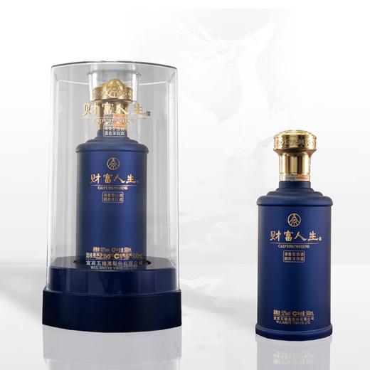【单瓶133.1】五粮液股份 财富人生蓝韵 52度 浓香型白酒 500ml*6瓶整箱 商品图5