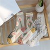【5双到手价仅39.5】25春夏袜子一路生花女春夏季薄款中筒袜ins潮水晶玻璃丝袜纯-棉底外穿凉鞋袜夏天 商品缩略图0