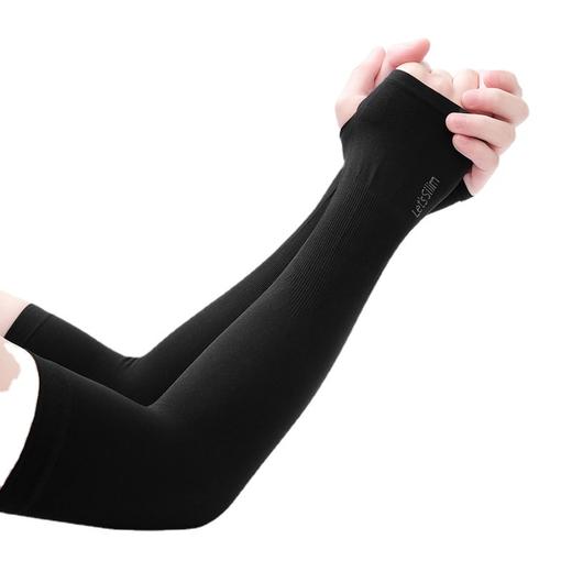 冰袖冰丝防晒袖套男女士防紫外线夏季驱蚊户外开车护手臂套袖批发 商品图4