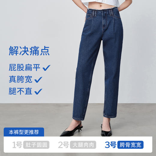 【时髦四大裤型】simplepieces春新SPS时髦+九分毛边腰头蜡笔裤 商品图2