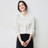25春夏设计感交叉领通勤OL优雅气质仿醋酸哑光缎面长袖衬衫！ 商品缩略图5