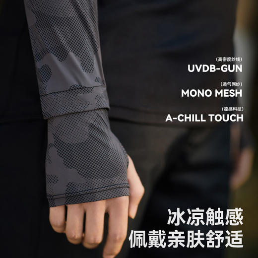 防晒袖套男宽松套指大码冰袖专业级护袖夏季钓鱼护臂户外开车骑行 商品图1