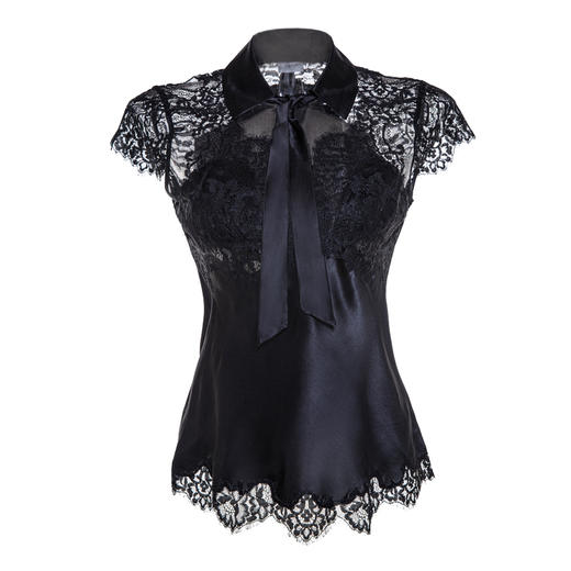 法式真丝短吊短裤长裤家居服 T9210 商品图2