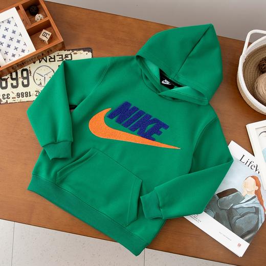 点此购买 130-170耐克春秋季超大毛巾绣儿童连帽卫衣 gl 310549 商品图5