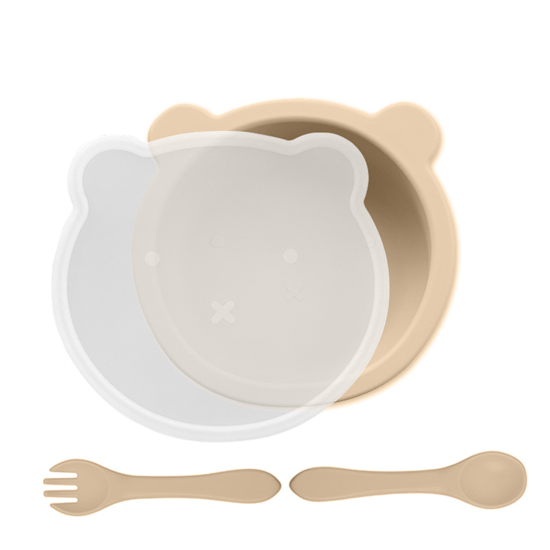 【赠品勿拍】食品级硅胶吸盘碗叉勺套装价值128元（单拍不发货）