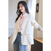 VICTORIA&VERA春季“轻盈呼吸感”气质宽松休闲2粒扣撞色袖口设计感西装外套 商品缩略图3