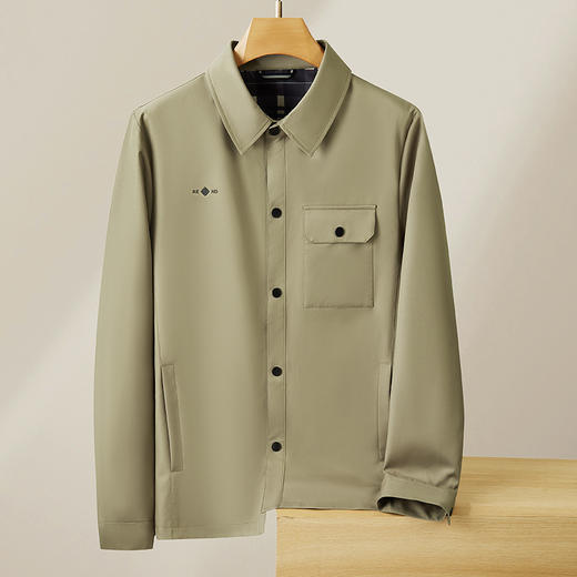 【DPF】大依优型大码翻领夹克外套肥佬时尚休闲加肥加大上衣男士 商品图1