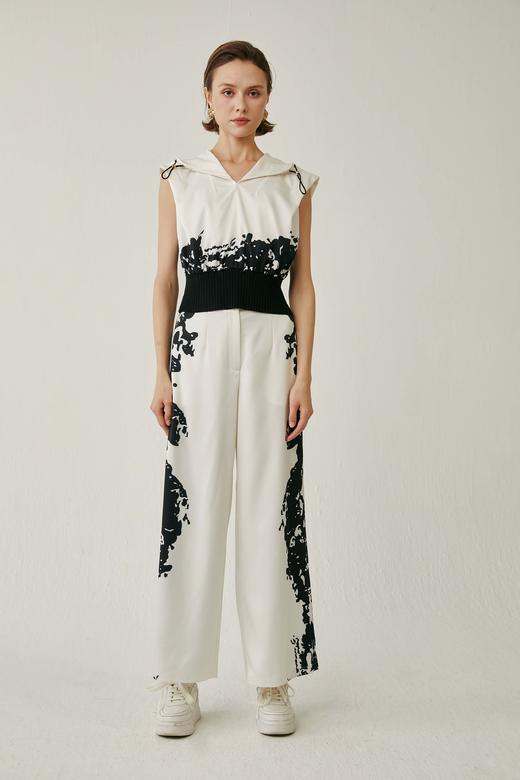 SAFICOO 时尚休闲 高腰阔腿版型阔腿裤 商品图0