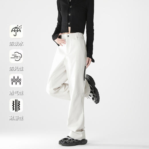 💕春季新品首发👊🏻追求高品质的来‼💐【斯辰唯佳 山系情侣款三防软壳冲锋裤ELXM99-2501】户外运动必备！💗男女同款！福建大厂品质❗ 🔥防风，防水，防污‼ 商品图6