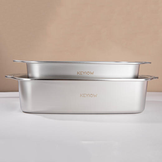 KEYIOW 304不锈钢双耳长方形烤盘多功能 烤鱼烘焙必备 商品图7