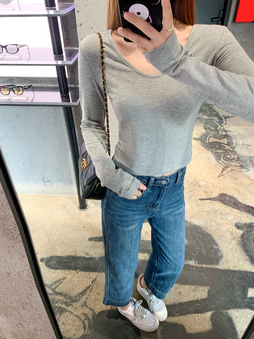 【179元任选2件】最后一波现货！4色加绒九分牛仔裤 商品图7