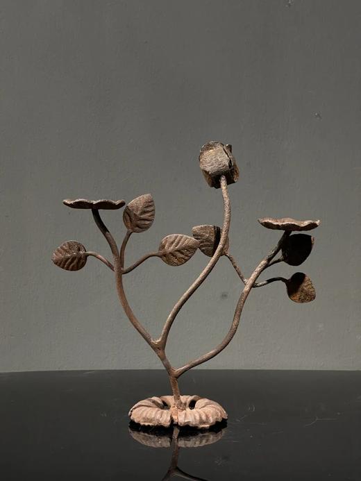 铸铁花卉形雕塑案头摆件，顺丰包邮 商品图1