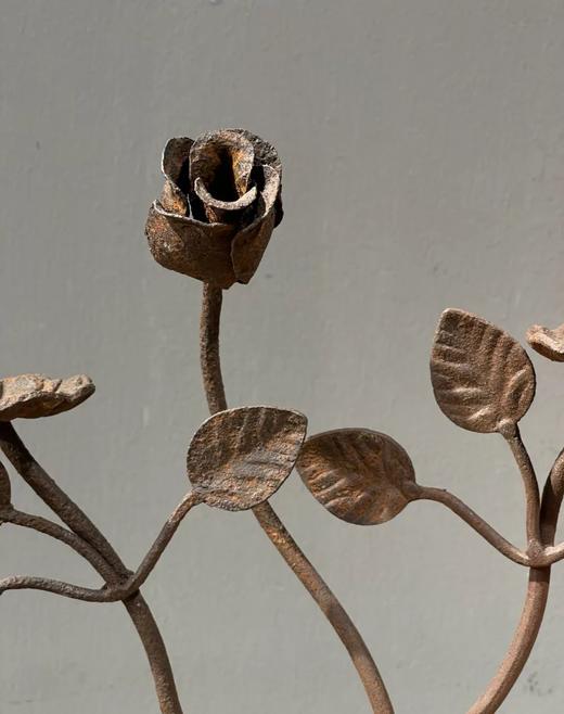 铸铁花卉形雕塑案头摆件，顺丰包邮 商品图6