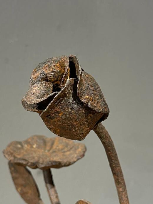 铸铁花卉形雕塑案头摆件，顺丰包邮 商品图4