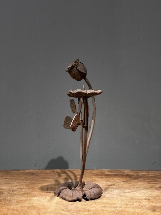 铸铁花卉形雕塑案头摆件，顺丰包邮 商品图14