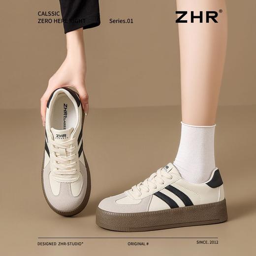 ZHR厚底增高德训鞋女2025春秋新款复古百搭运动休闲鞋超轻便女鞋 商品图6