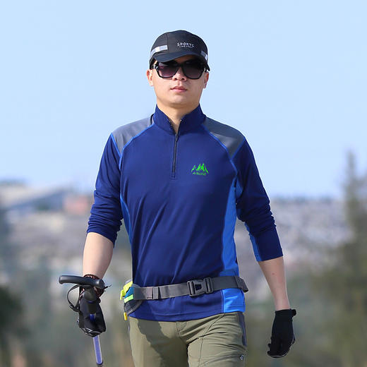 【69秒杀！第二件半价】LUCKY DEER山系男款拼色户外速干长袖 商品图4