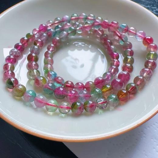 5mm-6mm多圈西瓜碧玺手串 商品图2