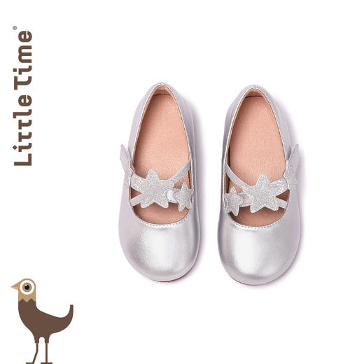 littletime女童皮鞋2025秋冬新款星星魔术贴儿童演出鞋软底公主鞋 商品图2