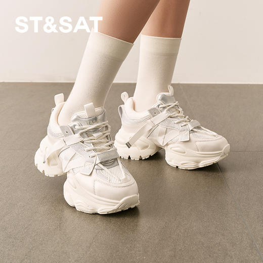 星期六时髦街头风厚底老爹鞋SSD1112E1P 商品图3