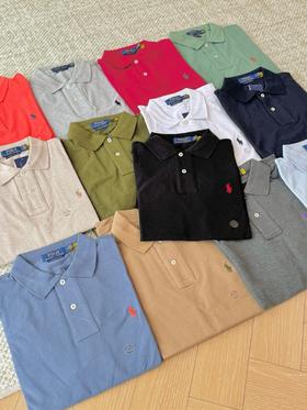 拉夫小马刺绣男士经典款修身版弹力翻领T恤Polo衫