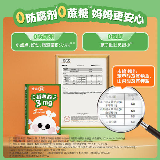 爱益森每日营养酵母富锌凝胶糖果25.2g(28粒/盒） 商品图3