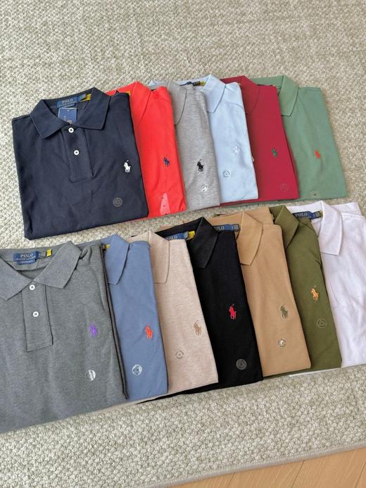 拉夫小马刺绣男士经典款修身版弹力翻领T恤Polo衫 商品图2