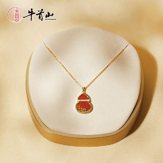 牛首山s925银项链气质中国风红色葫芦耳环小巧精致高级感时尚百搭 商品图1