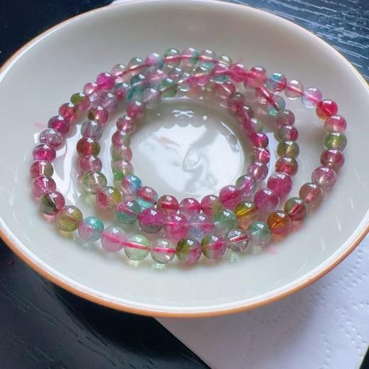 5mm-6mm多圈西瓜碧玺手串 商品图1
