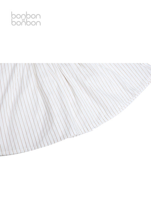 条纹拼接刺绣上衣 商品图2