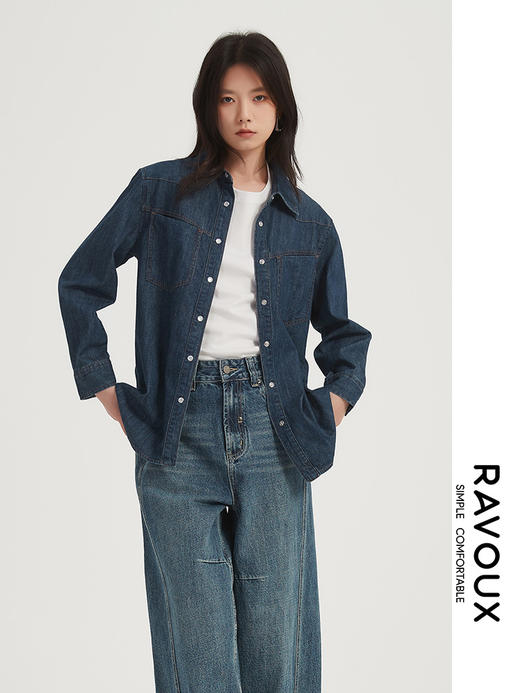 271039909牛仔衬衫 商品图0