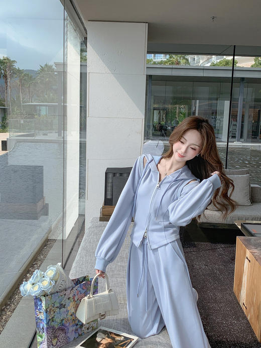 张心子【休闲氧吧】春款气质休闲风运动套装 U2502027 商品图6