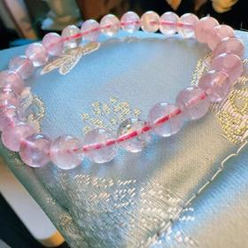 7mm-8mm单圈粉碧玺手串