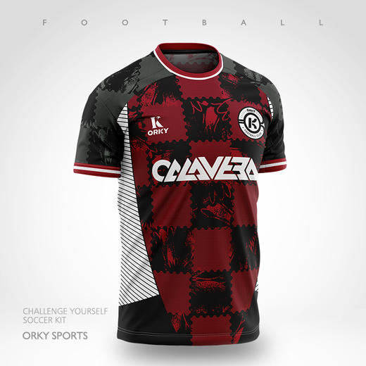 ORKY沃恺球衣足球服套装男定制成人运动比赛组队团购训练短袖队服 商品图1