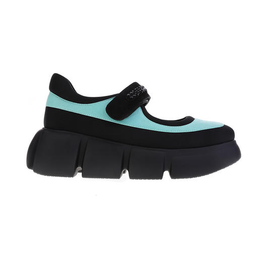 sheme莱卡拼接亮皮水晶点缀女士休闲运动玛丽珍鞋可定制 商品图7