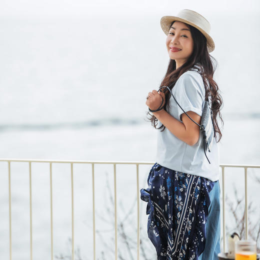 【林栖设计小店】棉混纺T恤短袖多色简约百搭宽松显瘦2025春夏新品针织上衣女1952135 商品图3