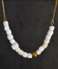 老砗磲桶珠朱砂包金项链 商品缩略图0