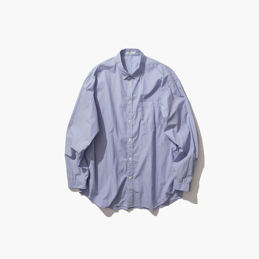 ATON GIZA BROAD WASHED SHIRT中性款超长埃及棉水洗宽松长袖衬衫 商品图2