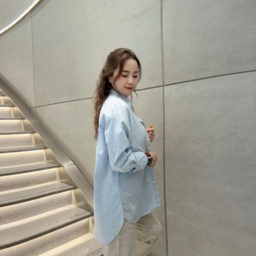 佐丹奴女装25年新款蔚蓝经典系列长袖棉衬衫05345002 商品图11