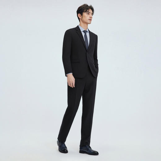 圣得西高级极简风男士西装2025春季新款伴郎礼服职业面试西服套装2512928001A 商品图3