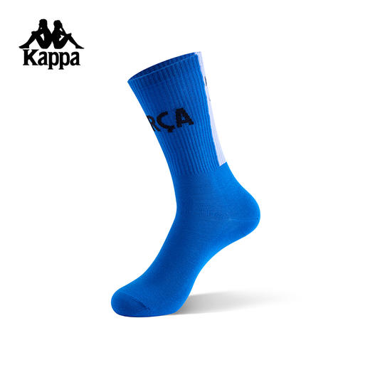 Kappa卡帕背靠背运动袜2025新款训练透气男袜篮球袜高腰袜子女款K0FX8WG03 商品图1
